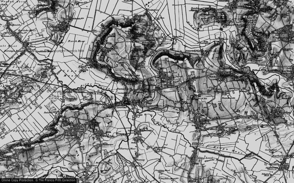 Old Map of Pict's Hill, 1898 in 1898