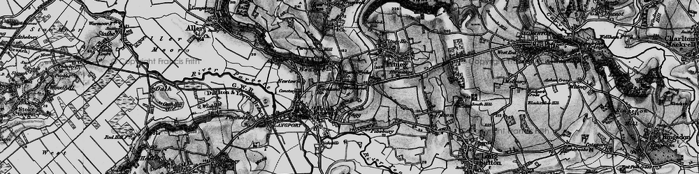 Old map of Pict's Hill in 1898