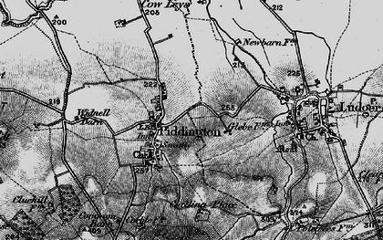 Old map of Piddington in 1896