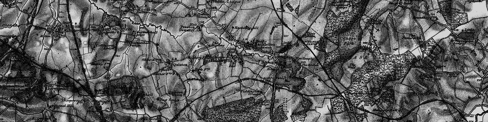 Old map of Piddington in 1898