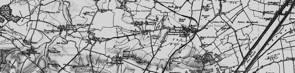 Old map of Pidley in 1898