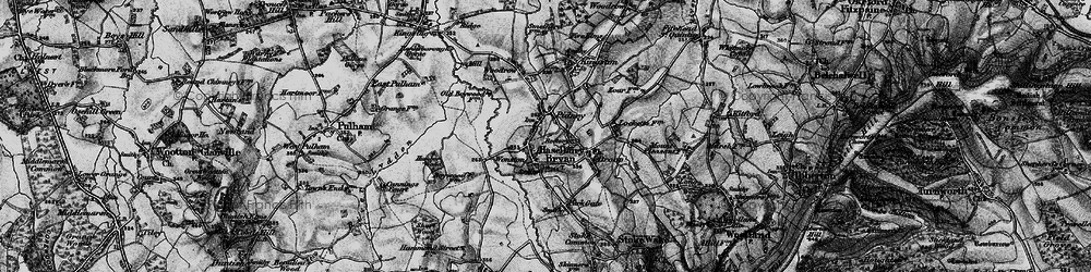 Old map of Pidney in 1898