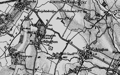 Old map of Piff's Elm in 1896