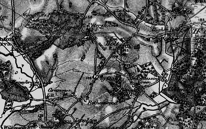 Old map of Pig Oak in 1895