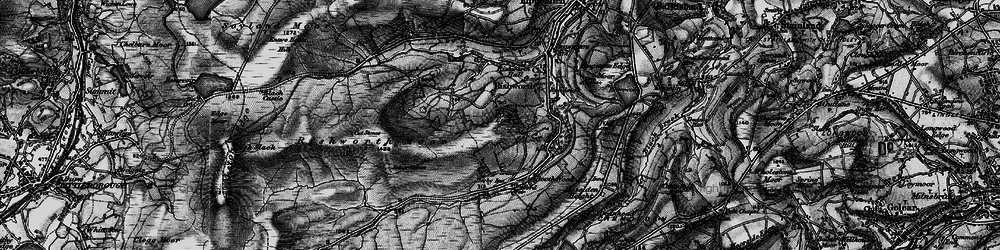 Old map of Baitings Resr in 1896