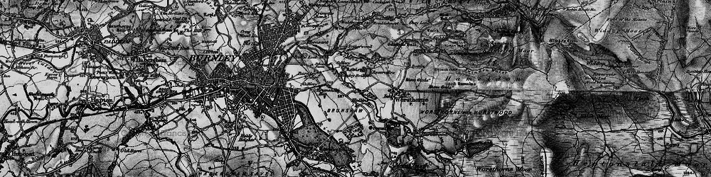 Old map of Pike Hill in 1896