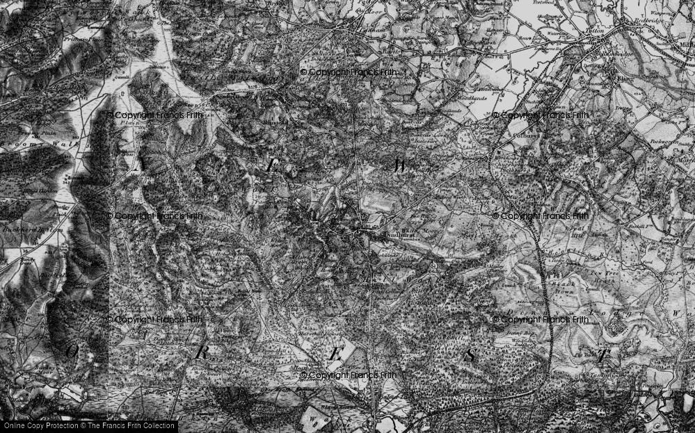 Old Map of Pikeshill, 1895 in 1895