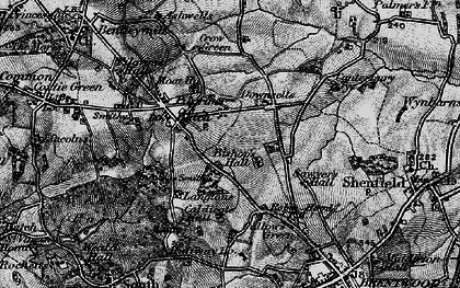 Old map of Pilgrims Hatch in 1896