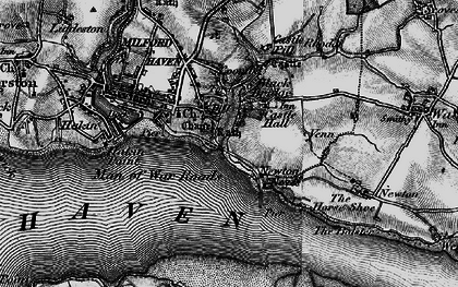 Old map of Pill in 1898