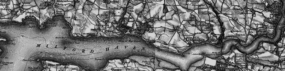 Old map of Pill in 1898