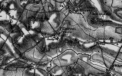 Old map of Pillerton Priors in 1896