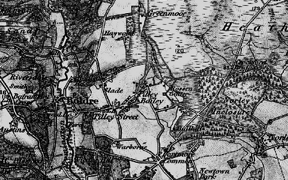 Old map of Pilley Bailey in 1895