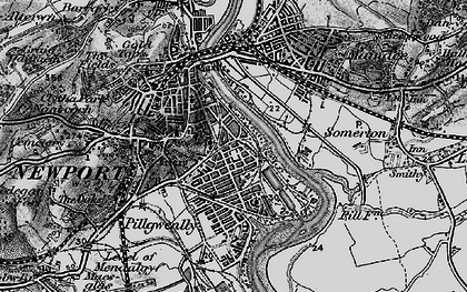 Old map of Pillgwenlly in 1897