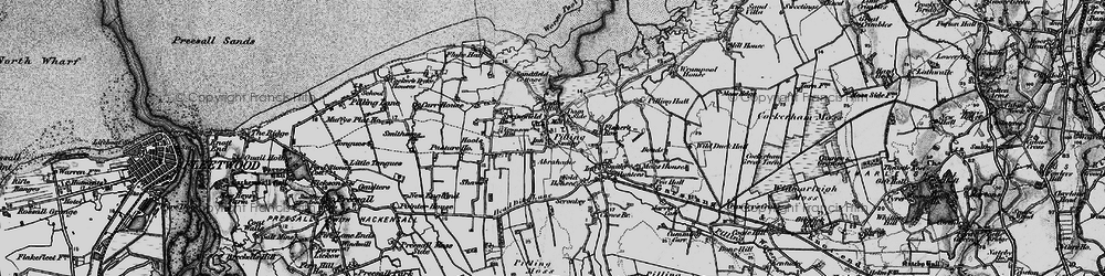 Old map of Pilling in 1896