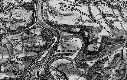 Old map of Pillmouth in 1895