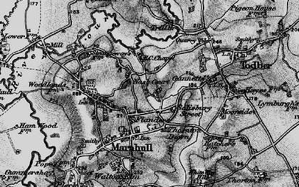 Old map of Pillwell in 1898