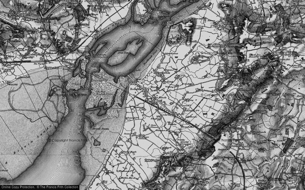 Old Map of Pilning, 1898 in 1898