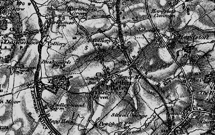 Old map of Pilsley in 1896