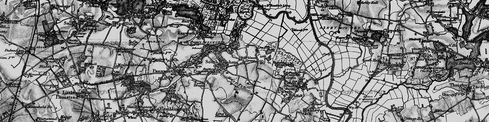 Old map of Pilson Green in 1898