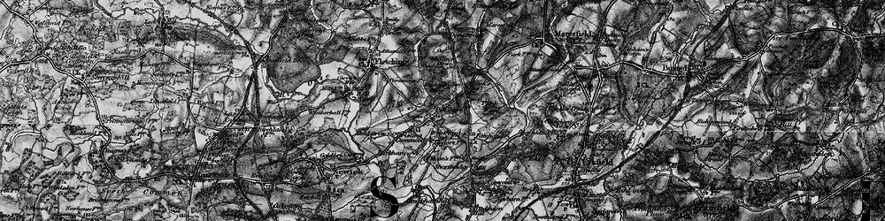 Old map of Piltdown in 1895