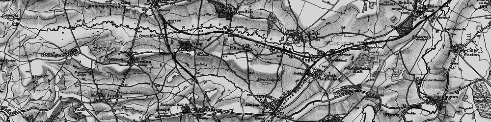 Old map of Pilton in 1898