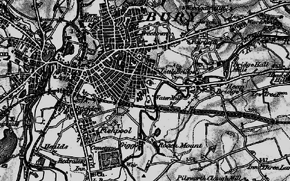 Old map of Pimhole in 1896