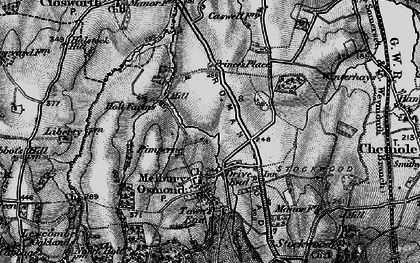 Old map of Pimperne in 1898