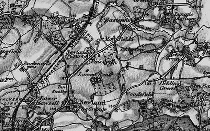 Old map of Pin's Green in 1898
