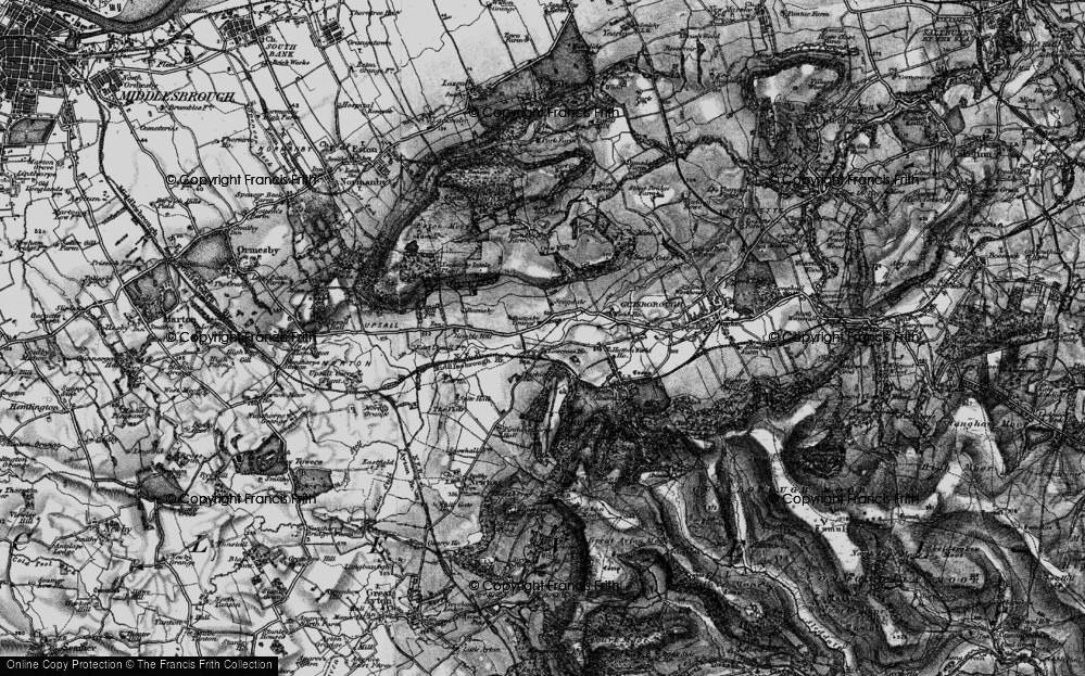 Old Map of Historic Map covering Bousdale Woods in 1898