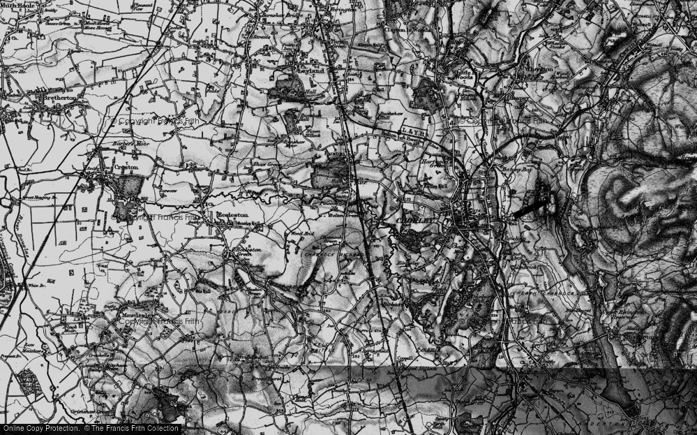 Old Map of Pincock, 1896 in 1896
