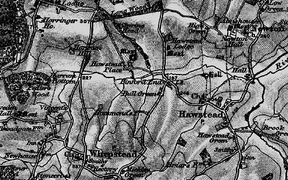 Old map of Pinford End in 1898