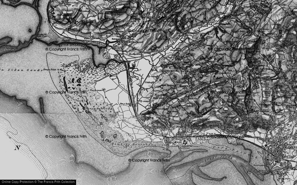 Old Map of Pinged, 1896 in 1896