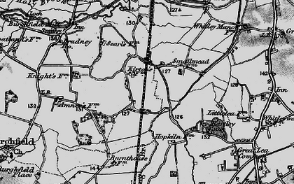 Old map of Pingewood in 1895