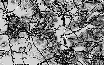 Old map of Pink Green in 1898