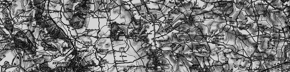 Old map of Pink Green in 1898