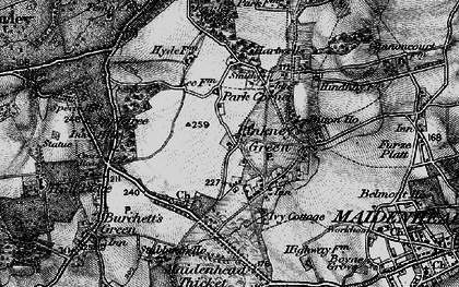Old map of Pinkneys Green in 1895