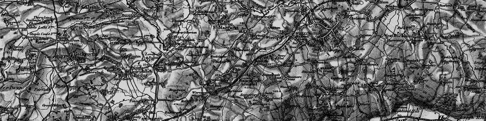 Old map of Pinksmoor in 1898
