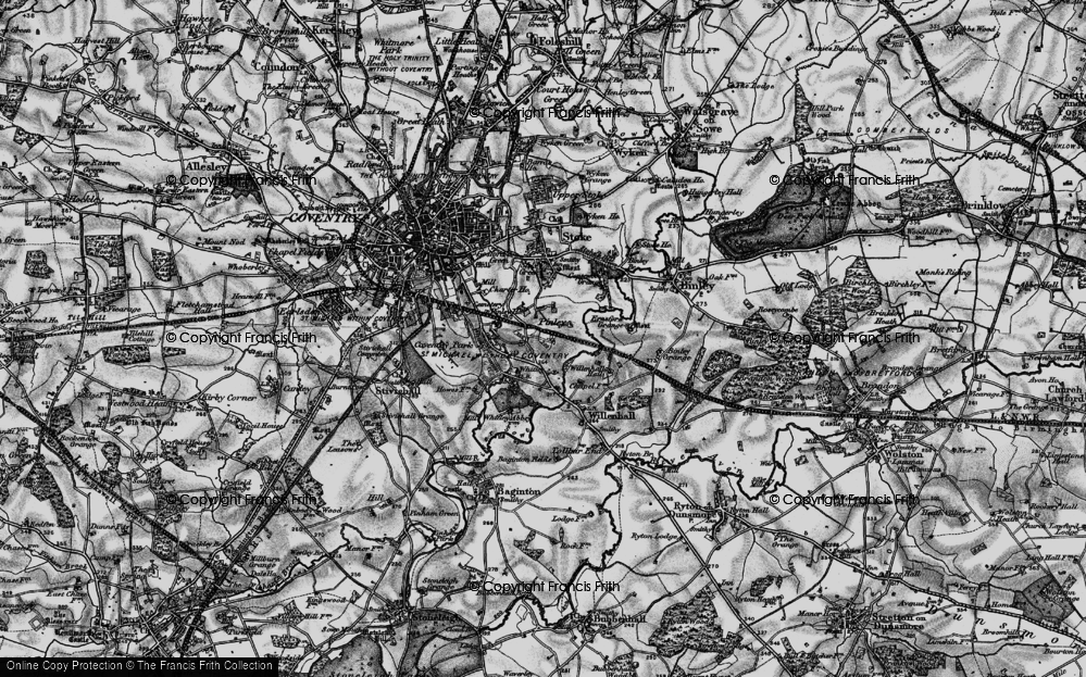 Old Map of Pinley, 1899 in 1899