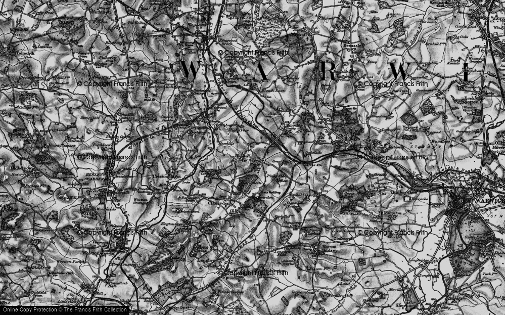 Old Map of Historic Map covering River Evenlode in 1898
