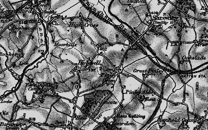 Old map of Pinley Green in 1898