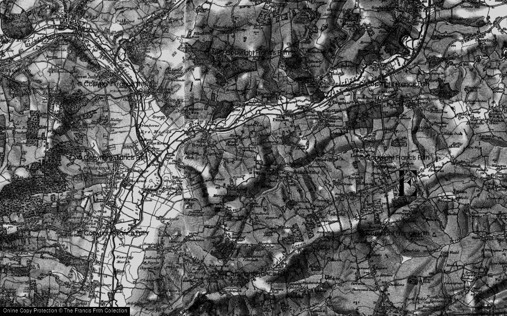 Old Map of Pinnacles, 1896 in 1896