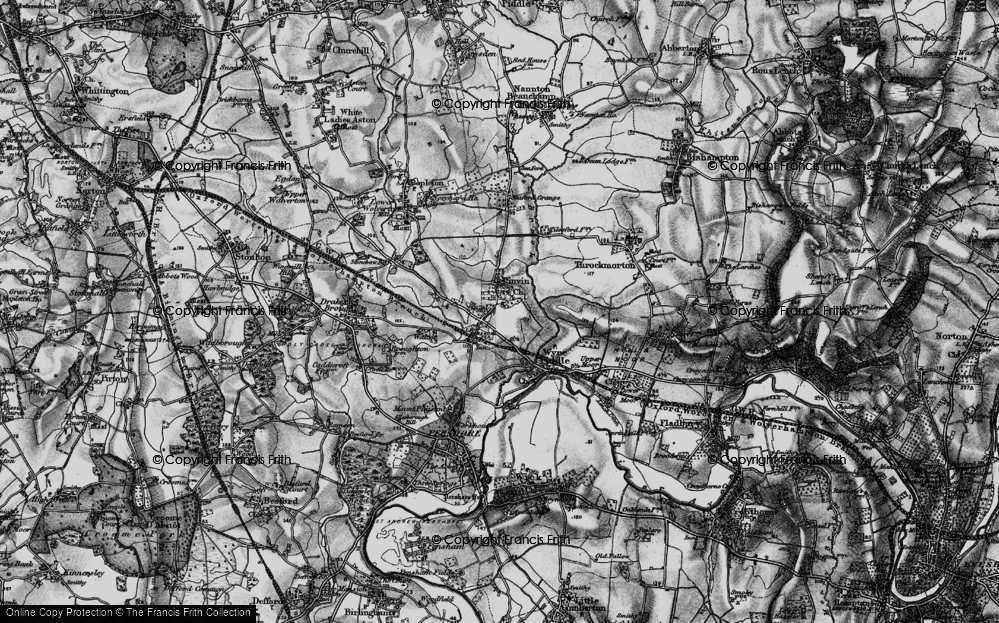 Old Map of Pinvin, 1898 in 1898