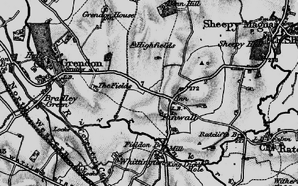 Old map of Pinwall in 1899