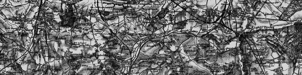 Old map of Pinxton in 1896