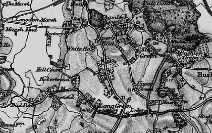 Old map of Piper's End in 1898