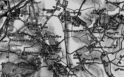 Old map of Piper's Hill in 1898