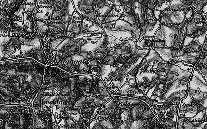 Old map of Pipsden in 1895