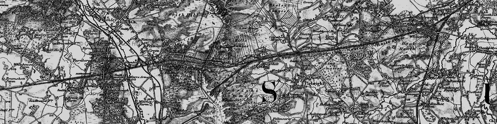 Old map of Tunnel Hill in 1896