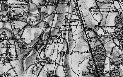 Old map of Pirton in 1898