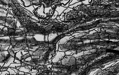 Old map of Allt-fedw in 1899